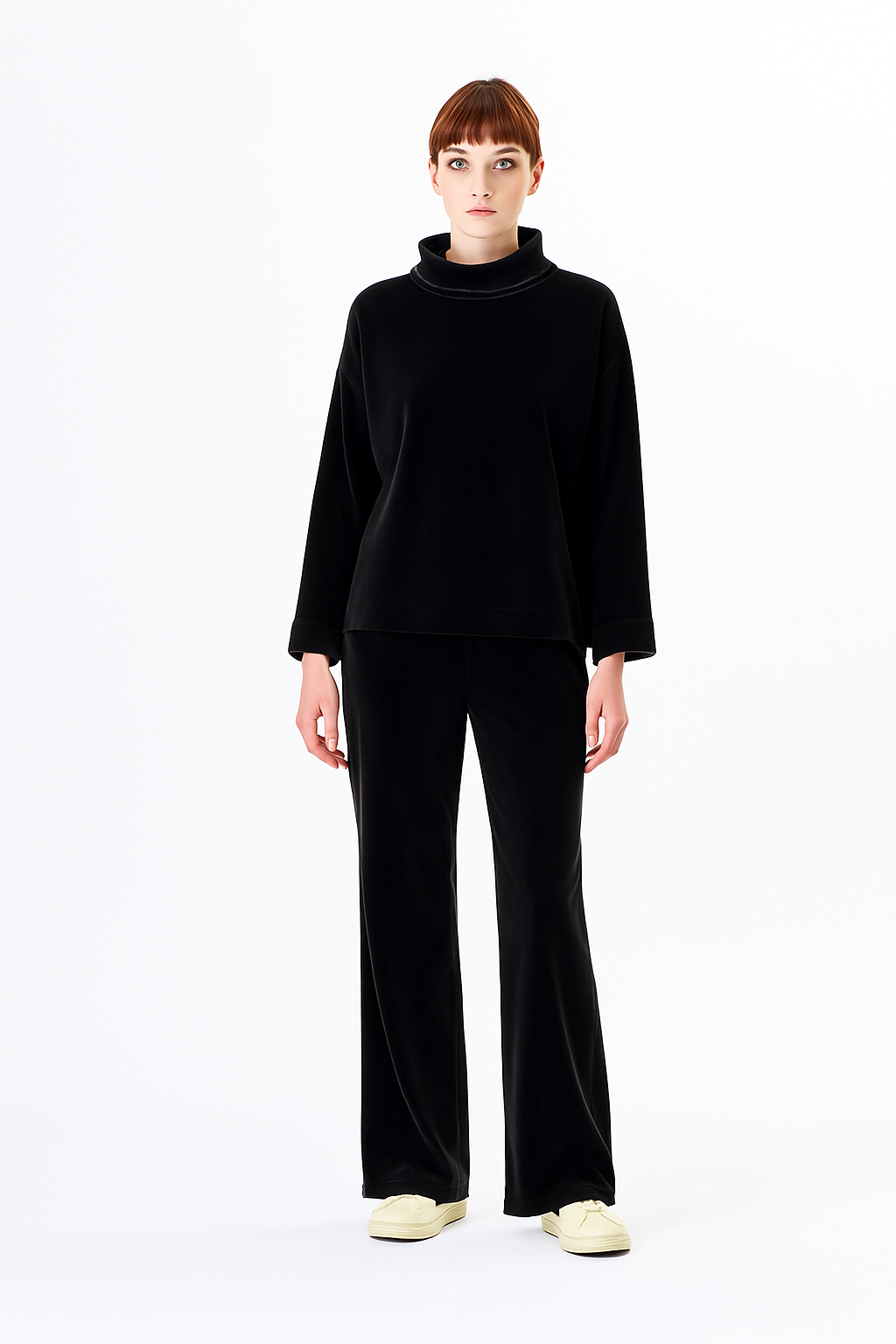 Set Completo in velluto con collo morbido - immagine 2