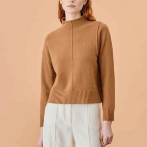 Maglia in lana e cashmere con collo alto