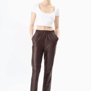 Pantalone effetto pelle