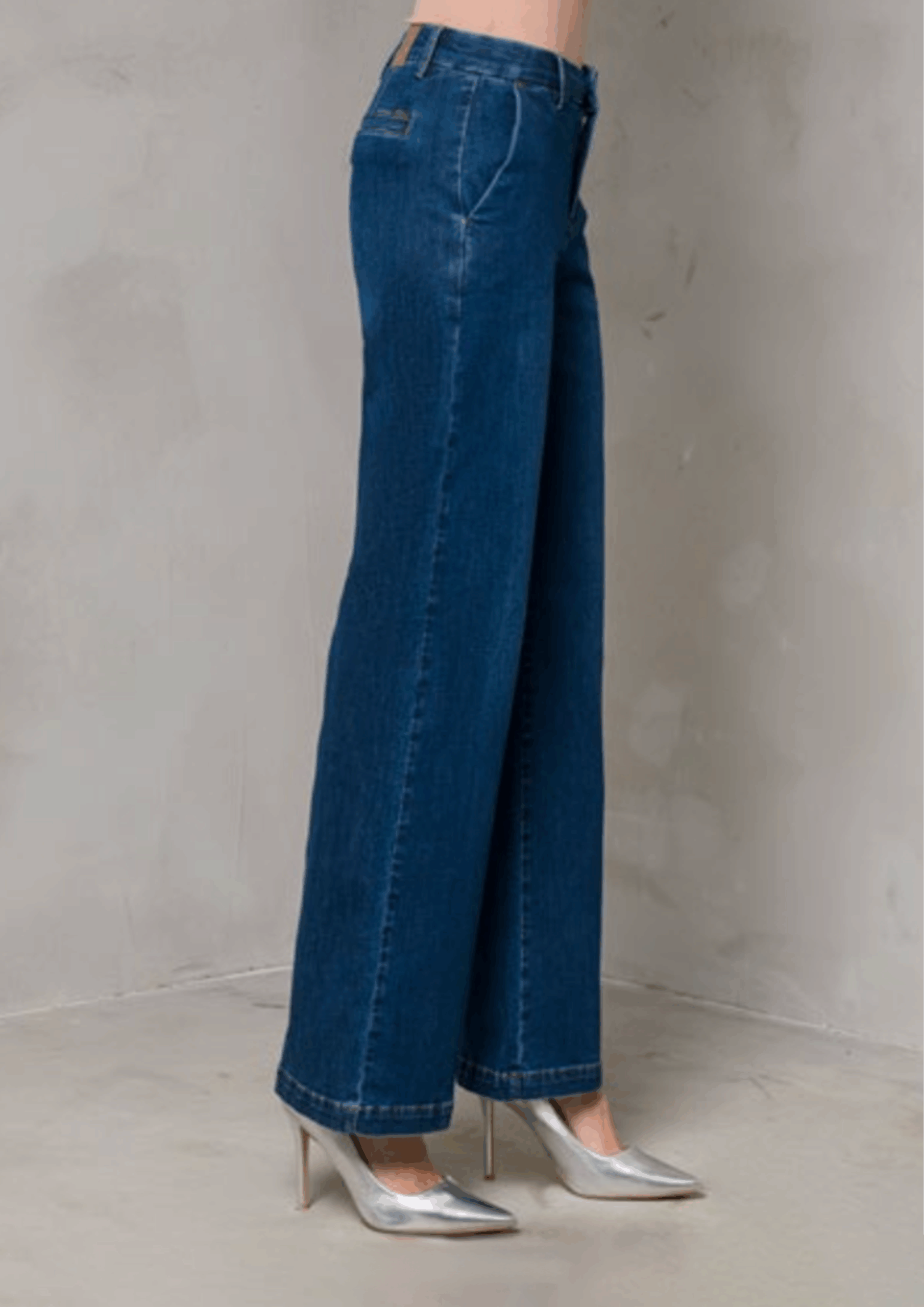 Jeans Palazzo Blu Denim - immagine 2