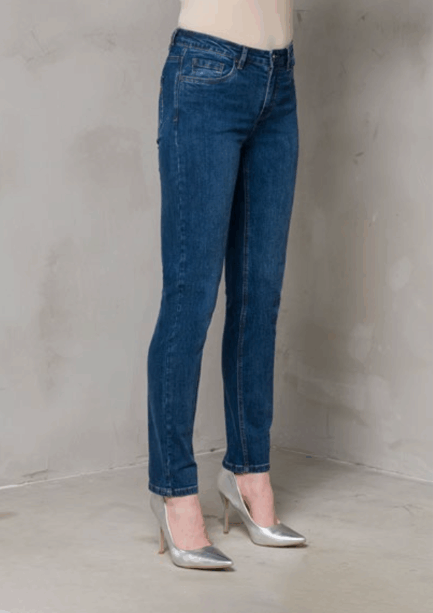 Jeans Slim Blu Denim - immagine 2